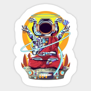 Buddha Astronaut Sticker